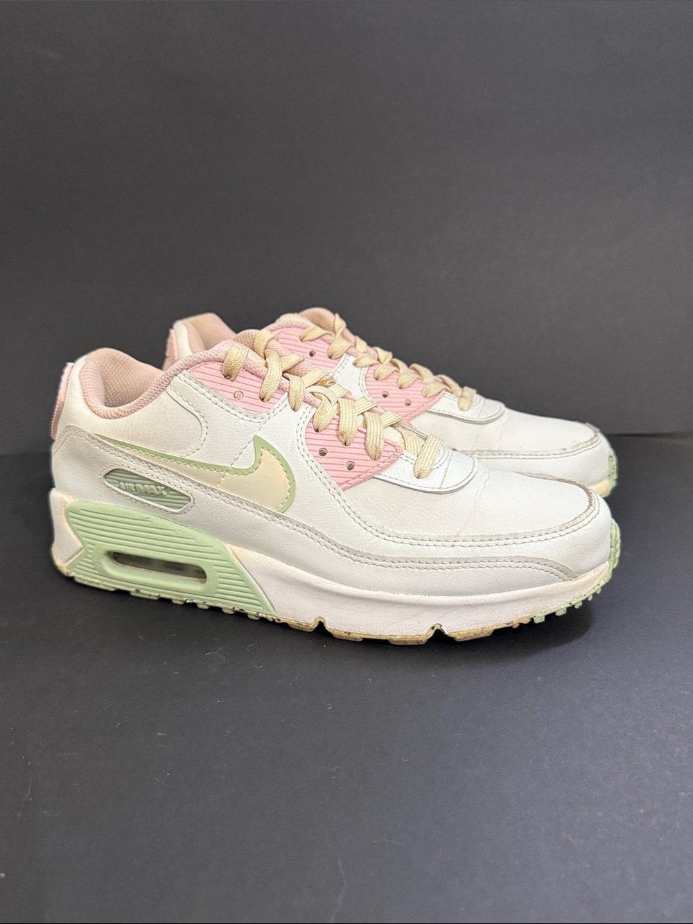 Nike Air Max 90 LTR SE Shoes Girls Size 7Y Womens 8.5 Low Top Sneaker Kids